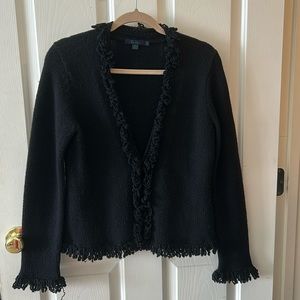 Boden sweater, clips in front. Only worn a few times, excellent condition.
